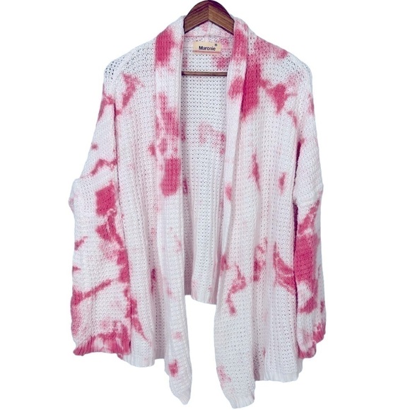 𝅺maronie Tie Dye Open Style Cardigan - Picture 3 of 14